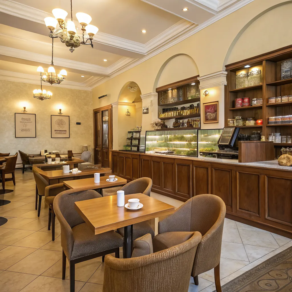 Herní kavárna interiér